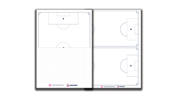 Notebook - Soccer - half field vertical