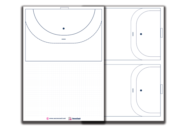 Notebook - Handball - half field horizontal